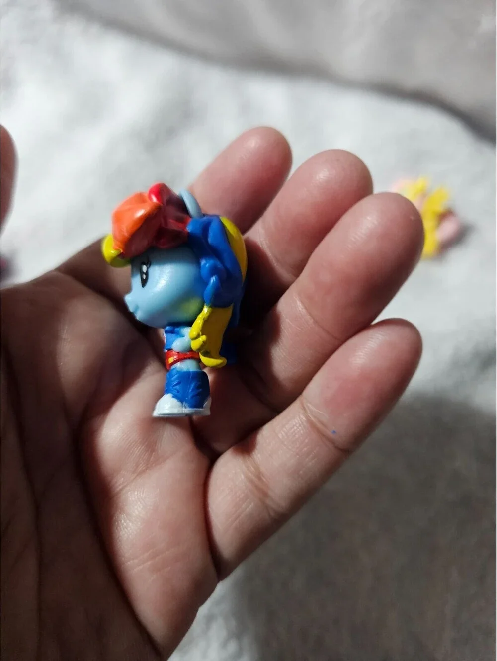 Lot Of 5 Mini Small My Little Pony Figures Rainbow Dash/More Plastic Mulitcolor